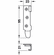 Hafele Bed Connecting Bracket, Screw-Mounted, Steel, Length: 95 mm, Item# 271.05.906, 27105906, 271-05-906
