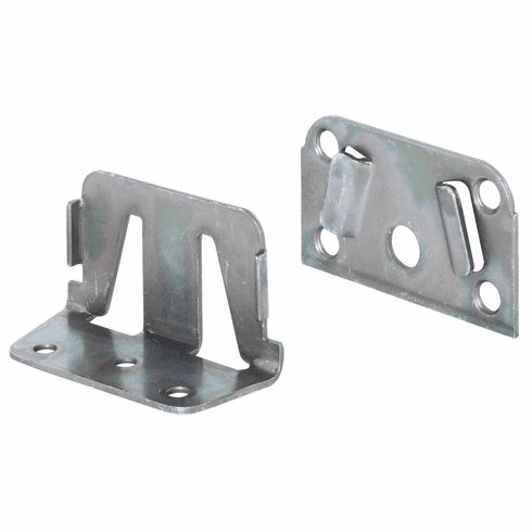 Hafele Double Fitting, for Beds with Central Tie-Bar, Removable, Blue galvanized, Item# 273.03.515, 27303515, 273-03-515