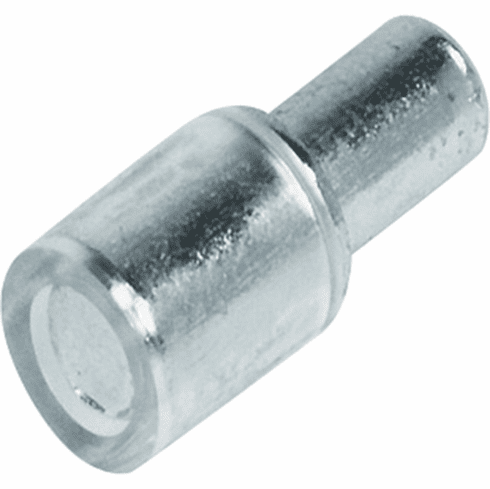 Hafele Shelf Support, with Cap, 5 mm, Steel, Galvanized, Item# 281.41.907, 28141907, 281-41-907