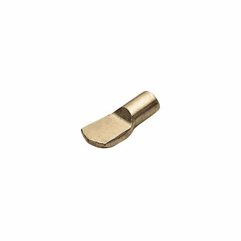Hafele Shelf Support, Ø1/4", Brass-plated, Item# 282.04.533, 28204533, 282-04-533