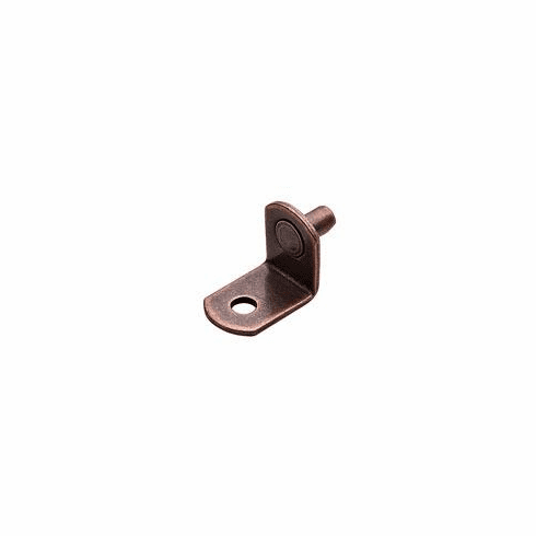 Hafele Metal Shelf Supports, Ø5 mm, with Securing Screw Hole, Bronzed, Item# 282.11.110, 28211110, 282-11-110