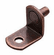 Hafele Metal Shelf Supports, Ø5 mm, with Securing Screw Hole, Bronzed, Item# 282.11.110, 28211110, 282-11-110