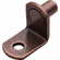 Hafele Metal Shelf Supports, 1/4", with Securing Screw Hole, Bronzed, Item# 282.11.154, 28211154, 282-11-154