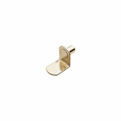 Hafele Shelf Support, 1/4", Brass-plated, Item# 282.11.565, 28211565, 282-11-565