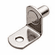 Hafele Metal Shelf Supports, 1/4", with Securing Screw Hole, Nickel-plated, Item# 282.11.752, 28211752, 282-11-752