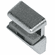 Hafele Glass Shelf Support, for 3 and 5 mm, Zinc, 3 and 5 mm hole, Nickel-plated, Item# 282.13.600, 28213600, 282-13-600