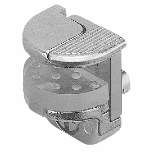 Hafele Glass Shelf Support, for Glass Thickness of 6/8/10 mm, For insertion and tightening in a pre-drilled hole, Nickel plated, Item# 282.13.711, 28213711, 282-13-711