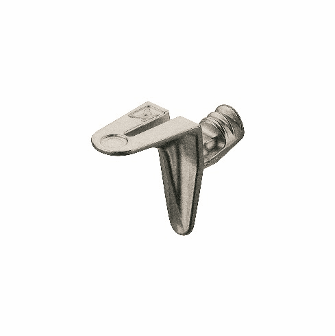 Hafele Shelf Support, Offset, 75 kg, With 3 wedged ribs, Nickel-plated, Item# 282.24.718, 28224718, 282-24-718