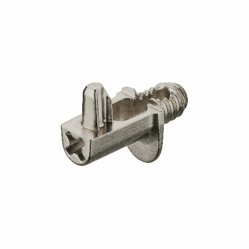 Hafele Shelf Support, Threaded Pin, 125 kg, 10 mm bolt distance, Nickel plated, Item# 282.26.706, 28226706, 282-26-706