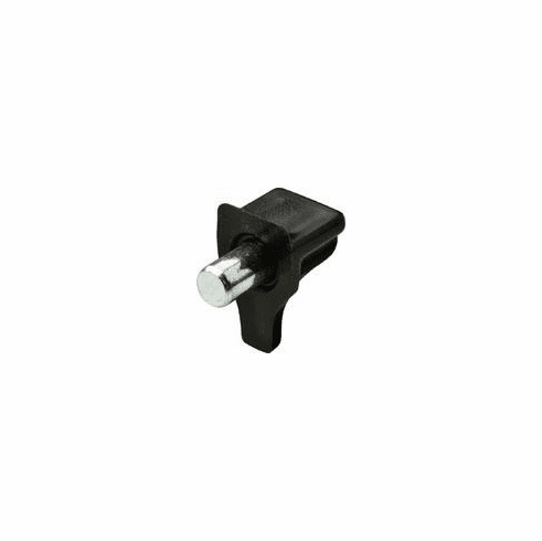 Hafele Shelf Support, with Steel Pin, For 5 mm hole 10 mm depth, Black, Item# 282.27.303, 28227303, 282-27-303