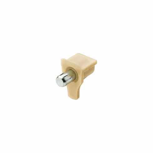 Hafele Shelf Support, with Steel Pin, For 5 mm hole 10 mm depth, Beige, Item# 282.27.509, 28227509, 282-27-509