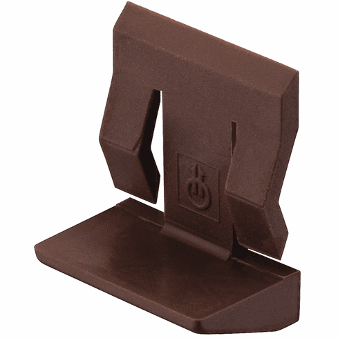 Hafele Shelf Support, with Spring Clip, Diameter:5 mm, for glass shelves, with safety catch, Brown, Item# 282.33.105, 28233105, 282-33-105