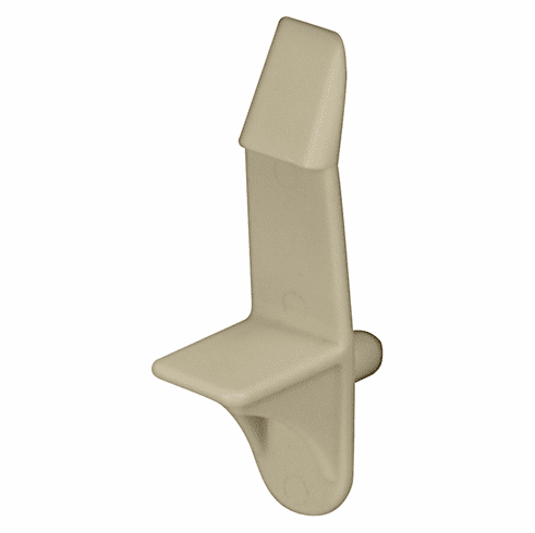 Hafele Shelf Support, With Spring Clip, for wood shelves 19mm thick, Beige, Item# 282.47.140, 28247140, 282-47-140
