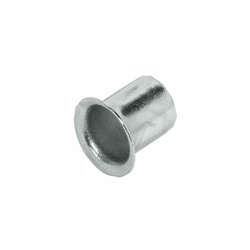 Hafele Grommet, For plug fitting into drill hole  7. 5 mm, Steel, Nickel-plated, Item# 282.50.704, 28250704, 282-50-704