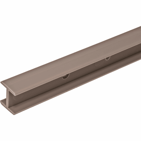 Hafele H-Channel Shelf Connector, 12 7/8" Length, For use on 3/4" material, Gray, Item# 282.79.501, 28279501, 282-79-501
