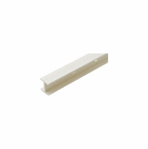 Hafele H-Channel Shelf Connector, 12 7/8" Length, For use on 3/4" material, White, Item# 282.79.700, 28279700, 282-79-700