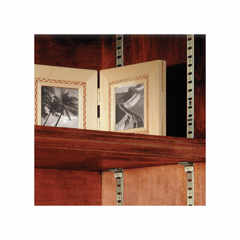 Hafele 255 Series Pilaster Standards, KV, 5/8" x 3/16", 23 ga. Steel, Model 255 ZC, weight capacity up to 500 lbs./pair, length 72'; aluminum, Item# 283.19.909, 28319909, 283-19-909