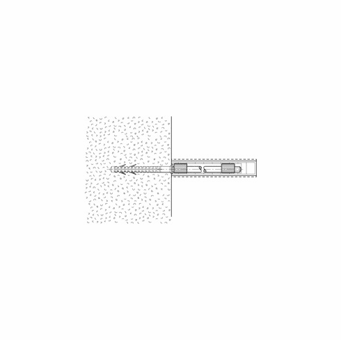 Hafele Shelf Support, 12 mm, Press-Fit Type, Wall mounting, concealed, For shelf thickness: ?19 mm, Item# 283.32.014, 28332014, 283-32-014