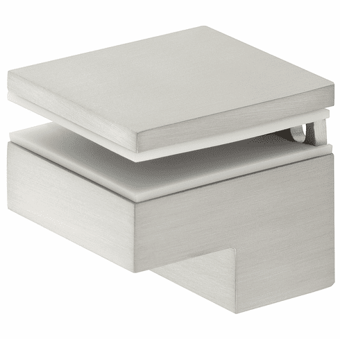 Hafele Glass Shelf Support, Zinc, 6 - 25mm Glass Thickness, Stainless steel colored, Item# 284.05.050, 28405050, 284-05-050