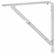 Hafele Bracket, Folding, with Locking Devices, Load bearing capacity: 60 kg per pair, dim. A: 430 mm, white coated, similar to RAL 9003, Item# 287.40.742, 28740742, 287-40-742