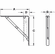 Hafele Bracket, Folding, with Locking Devices, Load bearing capacity: 30 kg per pair, dim. A: 210 mm, white coated, similar to RAL 9003, Item# 287.40.740, 28740740, 287-40-740