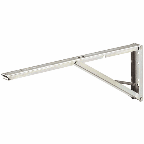 Hafele Hinged Spring Bracket, 40 kg, Steel, Dim. (A x B x C): 250 x 25 x 85 mm, yellow chromatized, Item# 287.41.906, 28741906, 287-41-906