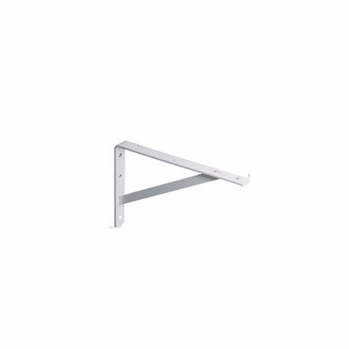 Hafele 208 Series L-Bracket, Super Duty, KV - weight capacity up to 1,200 lbs./pair, Size 12", white, 300 x 203 x 30 mm, Item# 287.55.761, 28755761, 287-55-761