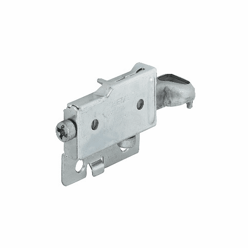 Hafele Cabinet Hanger, Screw-Mounted, Visible inside the cabinet, Right Hand, For use with Euro Screw 013.02.904, Item# 290.02.714, 29002714, 290-02-714