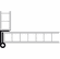 Hafele Cranked Hinge, Butting for Front-Hung Doors, Crank L1, Mounting: Right, matt nickel, Item# 307.01.627, 30701627, 307-01-627