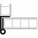 Hafele Cranked Hinge, Butting for Front-Hung Doors, Crank L1, Mounting: Right, matt nickel, Item# 307.01.627, 30701627, 307-01-627