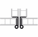 Hafele Cranked Hinge, Butting for Front-Hung Doors, Crank L1, Mounting: Right, matt nickel, Item# 307.01.627, 30701627, 307-01-627