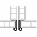 Hafele Cranked Hinge, Butting for Front-Hung Doors, Crank L1, Mounting: Right, matt nickel, Item# 307.01.627, 30701627, 307-01-627