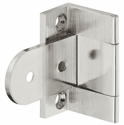 Hafele Cranked Butt Hinge, Neuform, Brass, for Overlay Doors, for Door Thickness 15-16 mm, Polished nickel, Item# 307.05.705, 30705705, 307-05-705
