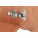 Hafele Concealed Cup Hinge, Hfele Metalla A 110, half overlay mounting/twin mounting, For standard application, 8 mm crank, 45/9.5, nickel plated, Item# 311.90.521, 31190521, 311-90-521