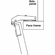 Hafele Blind Corner Clip-On Hinge, Opening Angle 92°, Inset Overlay, Self-close, Item# 315.05.540, 31505540, 315-05-540