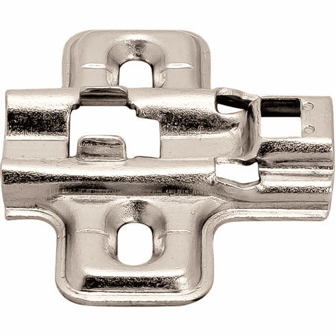 Hafele Mounting Plate, Flanged, for Clip-On Hinges, Height adjustment 2 mm via slot, Height: 2, Item# 315.98.522, 31598522, 315-98-522
