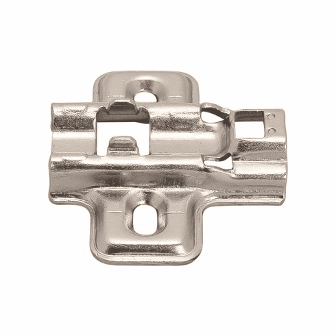 Hafele Mounting Plate, Flanged, for Clip-On Hinges, Height adjustment 2 mm via slot, Height: 4, Item# 315.98.524, 31598524, 315-98-524