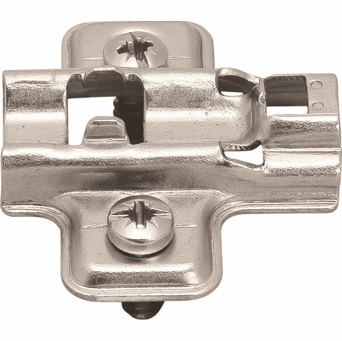 Hafele Mounting Plate, Flanged, for Clip-On Hinges, Height adjustment 2 mm via slot, Height: 4, Item# 315.98.534, 31598534, 315-98-534