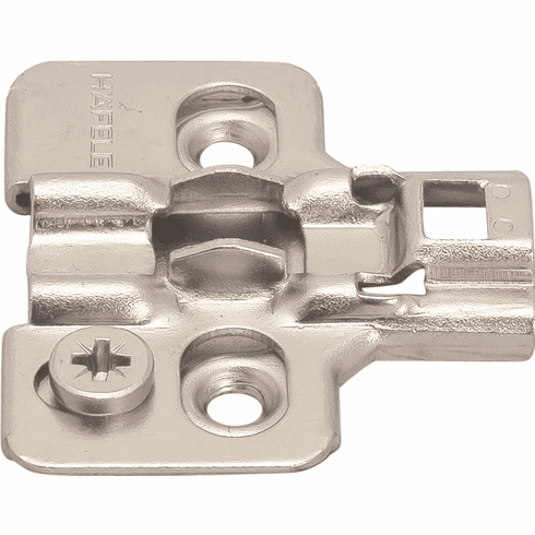 Hafele Mounting Plate, for Clip-On Hinges, Height adjustment 2 mm via eccentric, Height: 2, Item# 315.98.652, 31598652, 315-98-652
