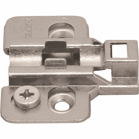 Hafele Mounting Plate, for Clip-On Hinges, Height adjustment 2 mm via eccentric, Height: 4, Item# 315.98.654, 31598654, 315-98-654