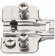 Hafele Mounting Plate, for Clip-On Hinges, 8 mm length, Height: 0, Item# 315.98.760, 31598760, 315-98-760
