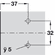 Hafele Mounting Plate, Cruciform Cam Adjusting, Pre-Mounted Euro Screw Fixing, for Grass Click On System Hinges, Nexis, Height 8 mm, Item# 322.89.728, 32289728, 322-89-728