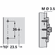 Hafele Mounting Plate, Face Frame, for Grass Click On System Hinges, Height 4 mm, Item# 322.97.704, 32297704, 322-97-704
