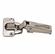 Hafele S-Series Concealed Hinge, Opening Angle 100, Full Overlay, For increased requirements on corrosion, straight hinge arm, Item# 327.20.000, 32720000, 327-20-000
