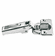 Hafele S-Series Concealed Hinge, Stainless Steel, Opening Angle 100, Half Overlay, For increased requirements on corrosion, half overlay, 9mm crank hinge arm, Item# 327.20.002, 32720002, 327-20-002
