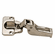 Hafele S-Series Concealed Hinge, Stainless Steel, Opening Angle 100, Half Overlay, For increased requirements on corrosion, half overlay, 9mm crank hinge arm, Item# 327.20.002, 32720002, 327-20-002