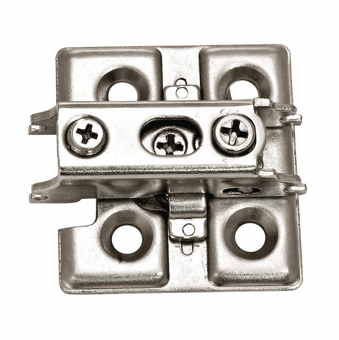 Hafele Mounting Plate, for Heavy Duty Sugatsune J95, Nickel, Item# 327.32.500, 32732500, 327-32-500