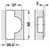 Hafele Concealed Hinge, Salice 120°, full overlay mounting, For wooden doors, for standard applications with convenient opening angle, Self close, dowel mounting, model C2R9A99, Item# 329.03.558, 32903558, 329-03-558