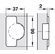 Hafele Concealed Hinge, Salice 120°, full overlay mounting, For wooden doors, for standard applications with convenient opening angle, Self close, dowel mounting, model C2R9A99, Item# 329.03.558, 32903558, 329-03-558