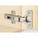Hafele Concealed Hinge, Salice 120°, full overlay mounting, For wooden doors, for standard applications with convenient opening angle, Self close, dowel mounting, model C2R9A99, Item# 329.03.558, 32903558, 329-03-558